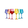 Acrylic Colored Wine Glass