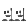 Multi Modern Matte Black Taper Candle Holder