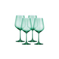 Sheer Teal Wine Glasses