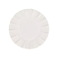White Ruffle Dinner Plate